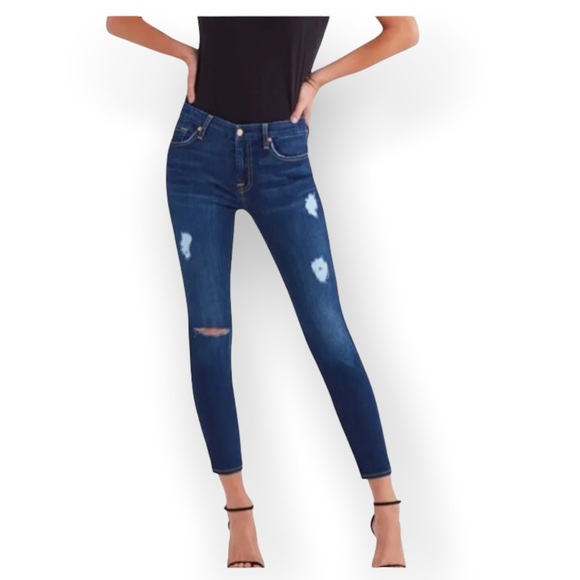 7 For All Mankind Denim - 7 For All Mankind b (air) The Ankle Super Skinny Stretch Jeans - Size 29 - NEW